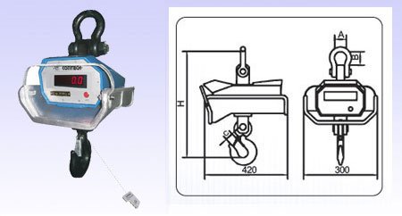 Crane Scales with Heat Insulating Shield (CCS) (200g to 15 ton)